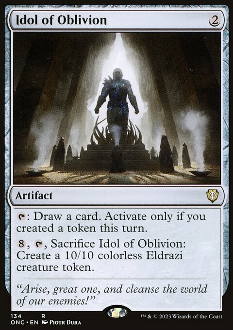 Idol of Oblivion, Phyrexia: All Will Be One Commander #134, Magic: The Gathering card