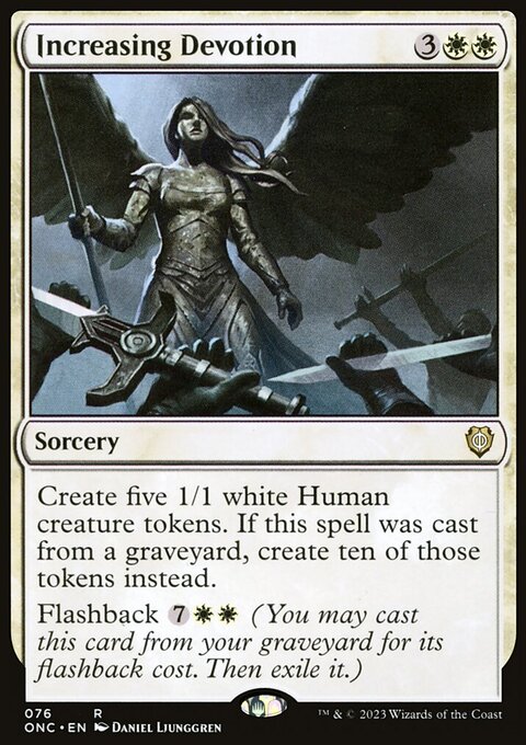 Increasing Devotion, Phyrexia: All Will Be One Commander #76, Magic: The Gathering card
