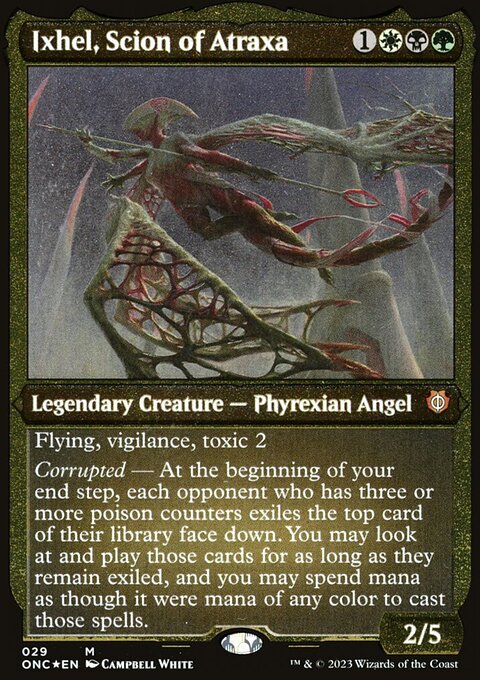 Ixhel, Scion of Atraxa, Phyrexia: All Will Be One Commander #29, Magic: The Gathering card