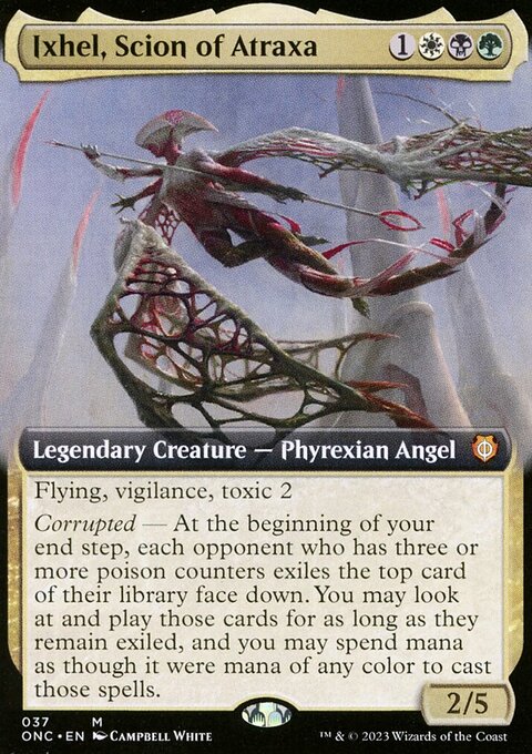 Ixhel, Scion of Atraxa, Phyrexia: All Will Be One Commander #37, Magic: The Gathering card