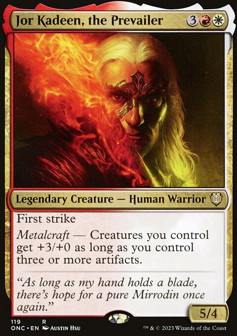 Jor Kadeen, the Prevailer, Phyrexia: All Will Be One Commander #119, Magic: The Gathering card