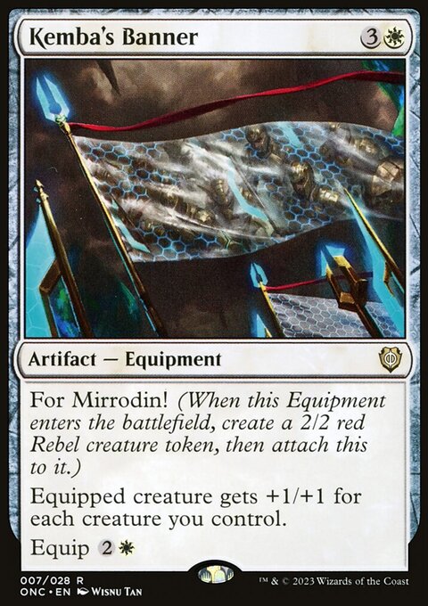 Kemba's Banner, Phyrexia: All Will Be One Commander #7, Magic: The Gathering card