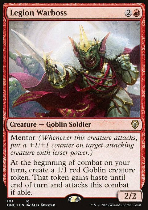 Legion Warboss, Phyrexia: All Will Be One Commander #101, Magic: The Gathering card
