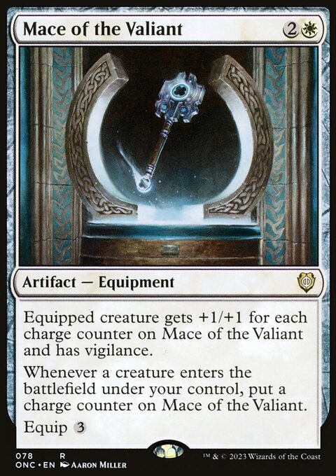 Mace of the Valiant, Phyrexia: All Will Be One Commander #78, Magic: The Gathering card