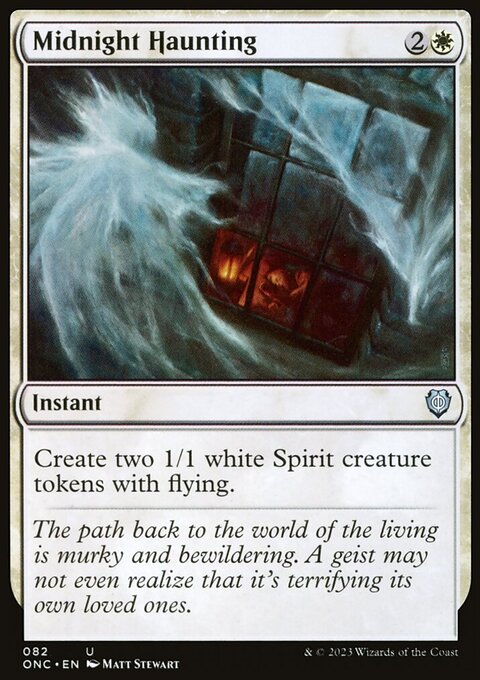 Midnight Haunting, Phyrexia: All Will Be One Commander #82, Magic: The Gathering card