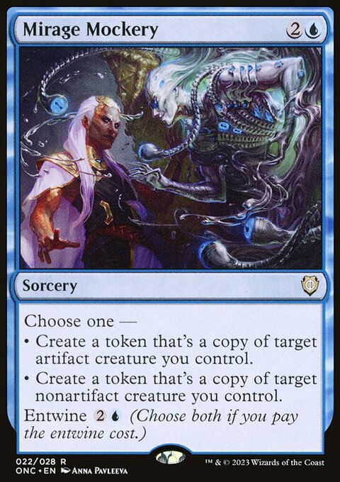 Mirage Mockery, Phyrexia: All Will Be One Commander #22, Magic: The Gathering card