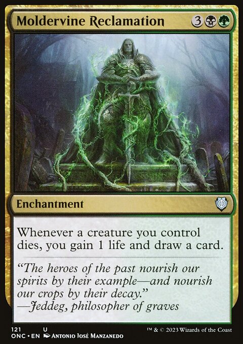 Moldervine Reclamation, Phyrexia: All Will Be One Commander #121, Magic: The Gathering card