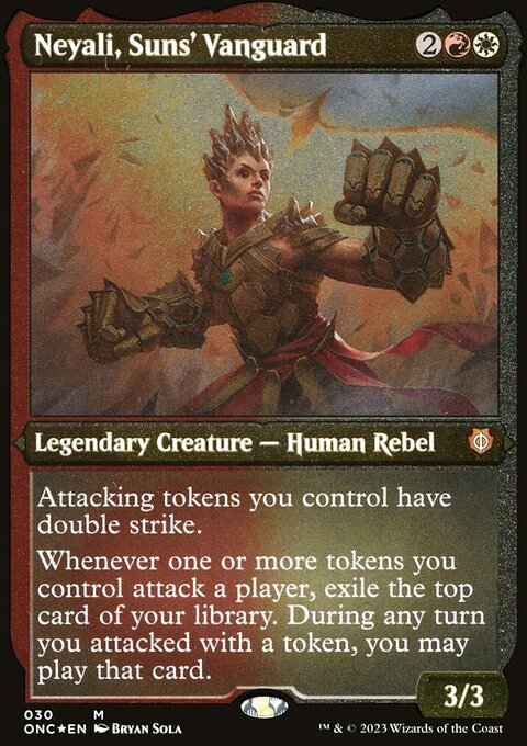 Neyali, Suns' Vanguard, Phyrexia: All Will Be One Commander #30, Magic: The Gathering card