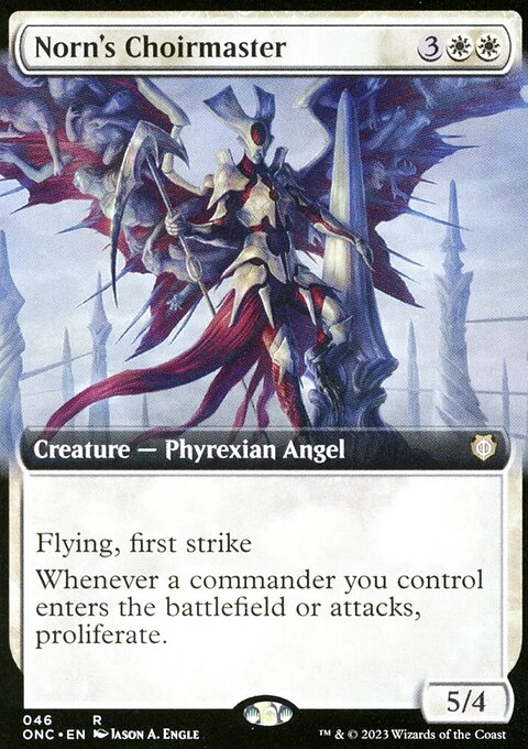 Norn's Choirmaster, Phyrexia: All Will Be One Commander #46, Magic: The Gathering card