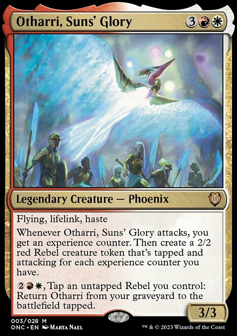 Otharri, Suns' Glory, Phyrexia: All Will Be One Commander #3, Magic: The Gathering card