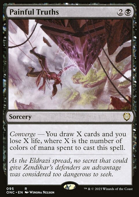 Painful Truths, Phyrexia: All Will Be One Commander #95, Magic: The Gathering card