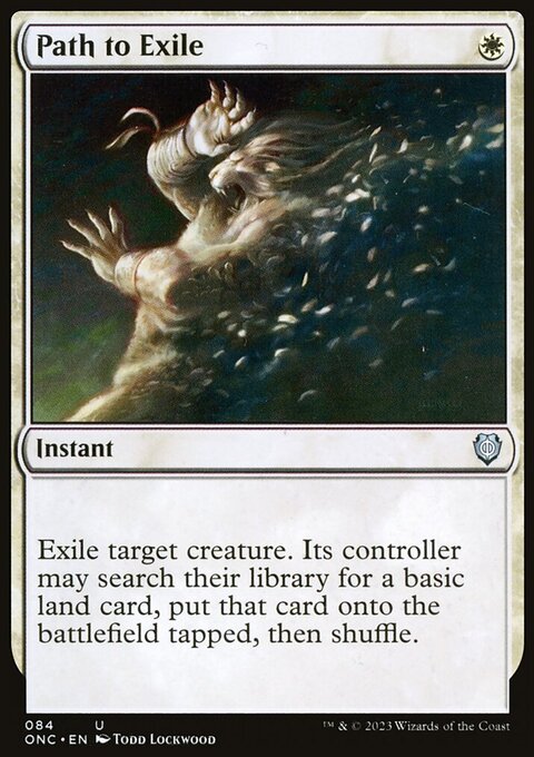 Path to Exile, Phyrexia: All Will Be One Commander #84, Magic: The Gathering card