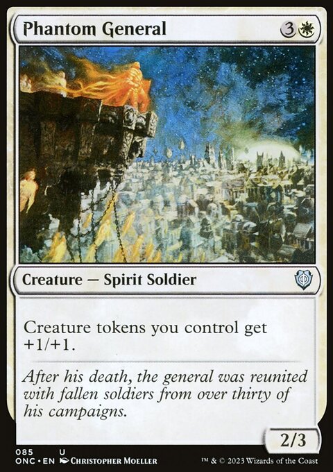 Phantom General, Phyrexia: All Will Be One Commander #85, Magic: The Gathering card