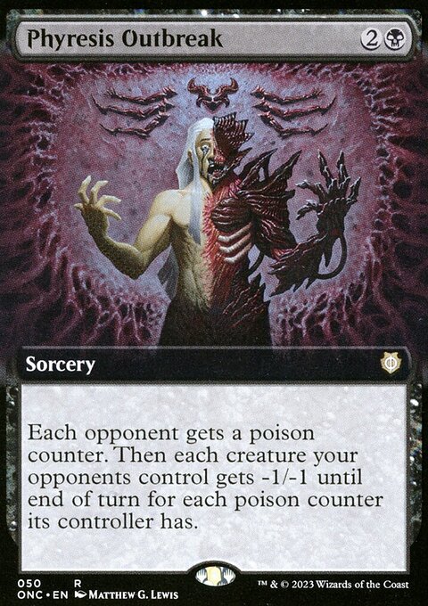 Phyresis Outbreak, Phyrexia: All Will Be One Commander #50, Magic: The Gathering card