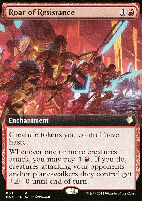 Roar of Resistance, Phyrexia: All Will Be One Commander #53, Magic: The Gathering card
