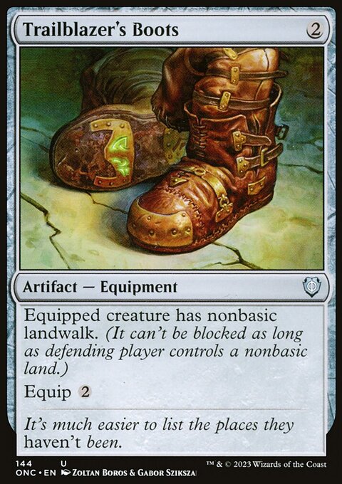 Trailblazer's Boots, Phyrexia: All Will Be One Commander #144, Magic: The Gathering card