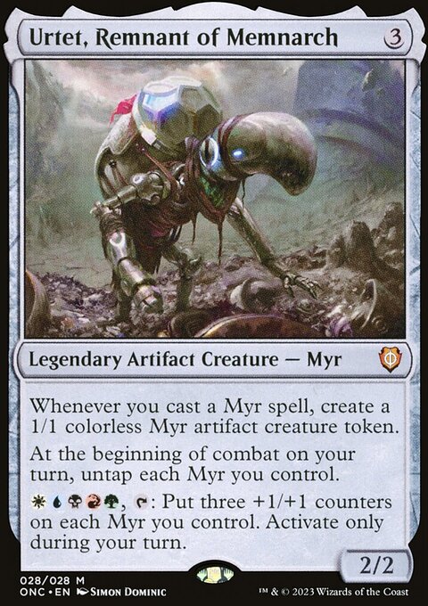Urtet, Remnant of Memnarch, Phyrexia: All Will Be One Commander #28, Magic: The Gathering card