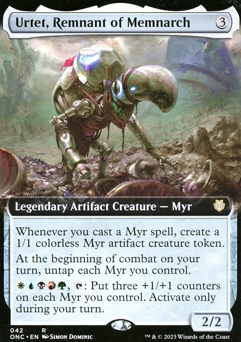 Urtet, Remnant of Memnarch, Phyrexia: All Will Be One Commander #42, Magic: The Gathering card