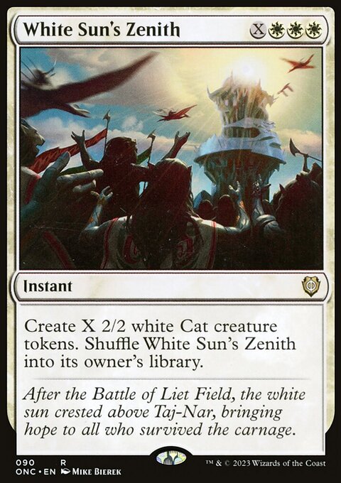 White Sun's Zenith, Phyrexia: All Will Be One Commander #90, Magic: The Gathering card