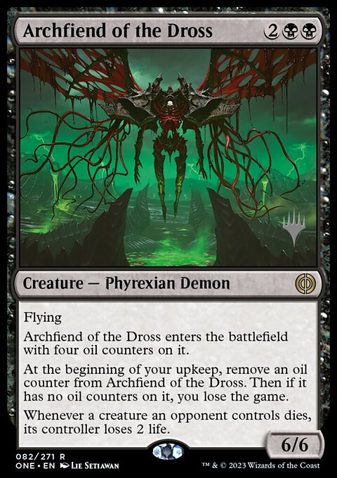 Archfiend of the Dross, Phyrexia: All Will Be One Promos #82p, Magic: The Gathering card