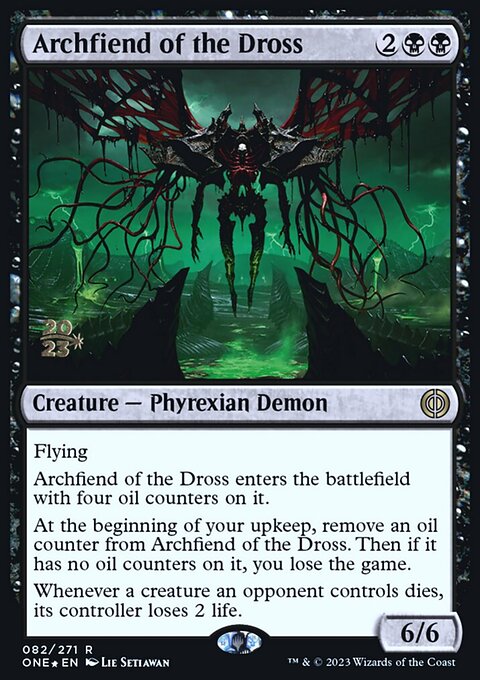 Archfiend of the Dross, Phyrexia: All Will Be One Promos #82s, Magic: The Gathering card