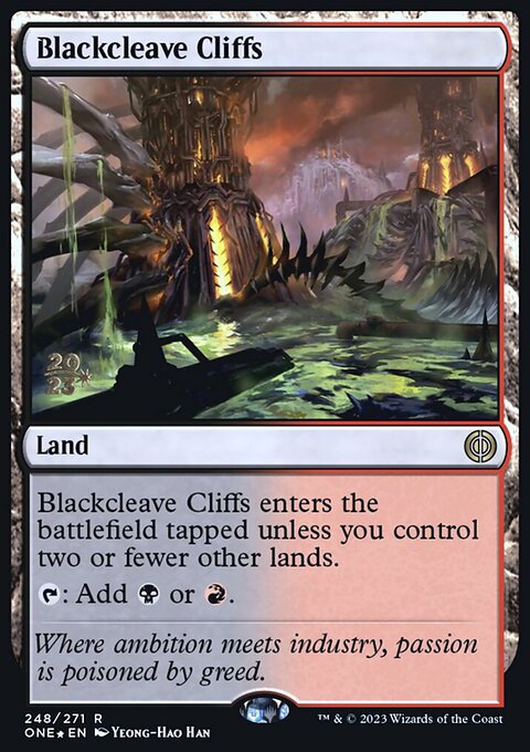 Blackcleave Cliffs, Phyrexia: All Will Be One Promos #248s, Magic: The Gathering card