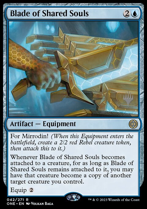 Blade of Shared Souls, Phyrexia: All Will Be One Promos #42p, Magic: The Gathering card