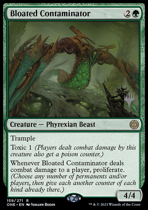 Bloated Contaminator, Phyrexia: All Will Be One Promos #159p, Magic: The Gathering card