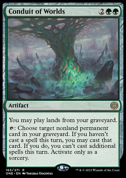 Conduit of Worlds, Phyrexia: All Will Be One Promos #163p, Magic: The Gathering card