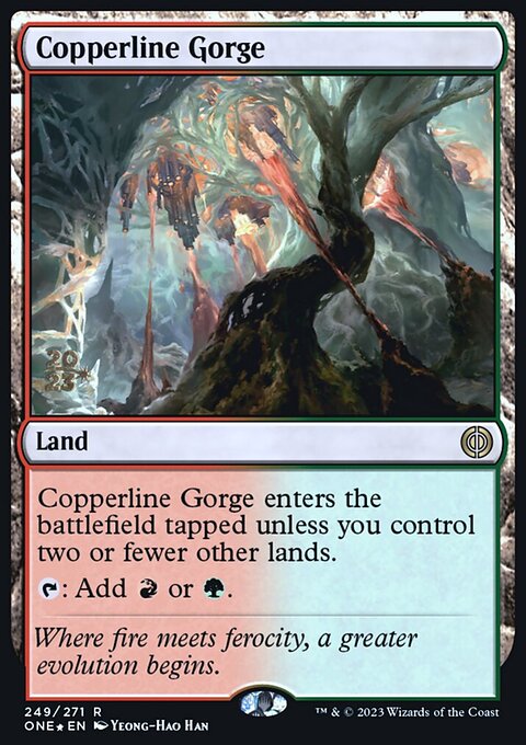 Copperline Gorge, Phyrexia: All Will Be One Promos #249s, Magic: The Gathering card