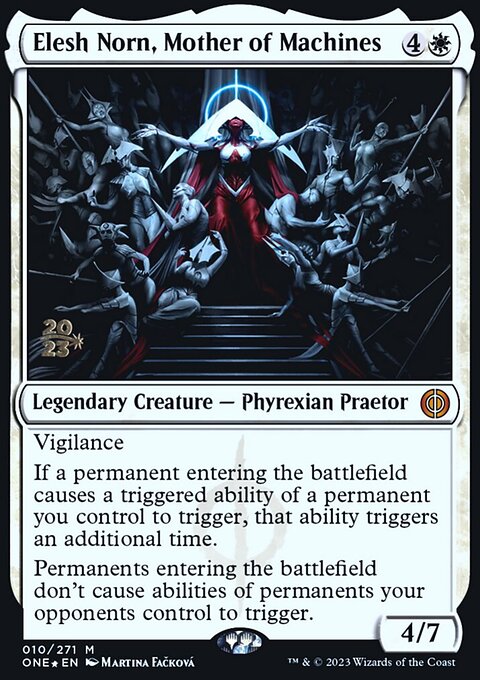 Elesh Norn, Mother of Machines, Phyrexia: All Will Be One Promos #10s, Magic: The Gathering card