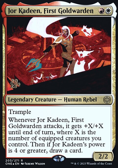 Jor Kadeen, First Goldwarden, Phyrexia: All Will Be One Promos #203s, Magic: The Gathering card