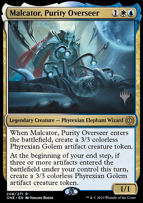 Malcator, Purity Overseer, Phyrexia: All Will Be One Promos #208p, Magic: The Gathering card