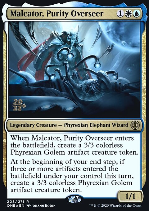 Malcator, Purity Overseer, Phyrexia: All Will Be One Promos #208s, Magic: The Gathering card