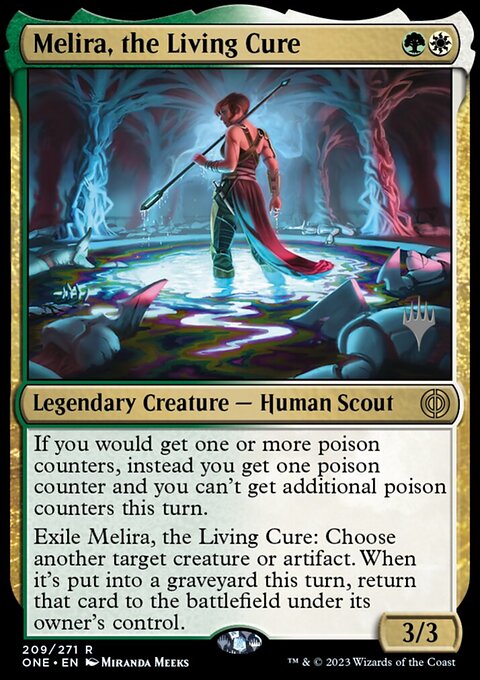 Melira, the Living Cure, Phyrexia: All Will Be One Promos #209p, Magic: The Gathering card