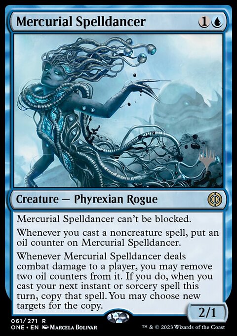 Mercurial Spelldancer, Phyrexia: All Will Be One Promos #61p, Magic: The Gathering card