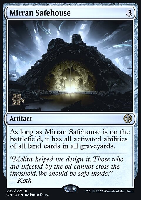 Mirran Safehouse, Phyrexia: All Will Be One Promos #232s, Magic: The Gathering card