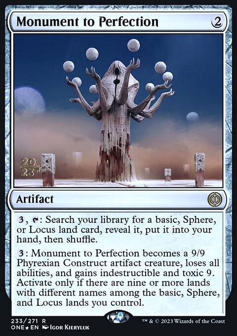 Monument to Perfection, Phyrexia: All Will Be One Promos #233s, Magic: The Gathering card