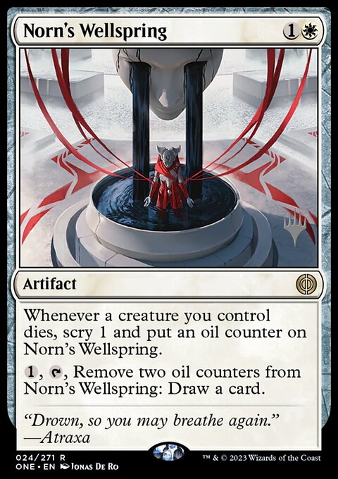 Norn's Wellspring, Phyrexia: All Will Be One Promos #24p, Magic: The Gathering card