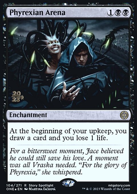 Phyrexian Arena, Phyrexia: All Will Be One Promos #104s, Magic: The Gathering card