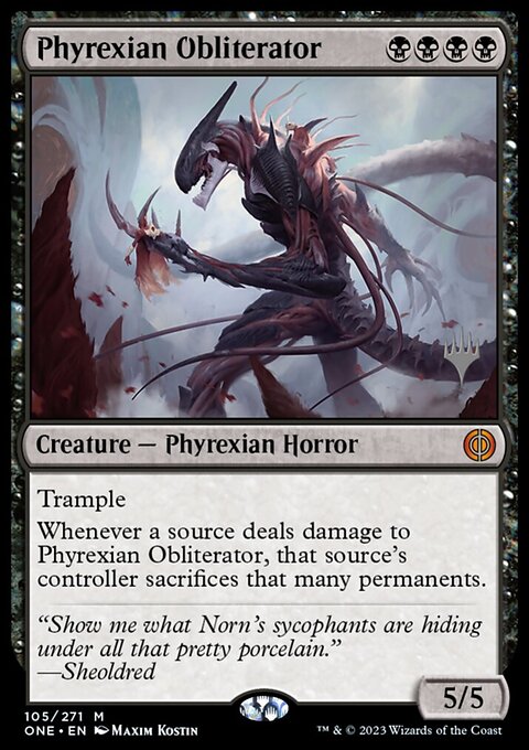 Phyrexian Obliterator, Phyrexia: All Will Be One Promos #105p, Magic: The Gathering card