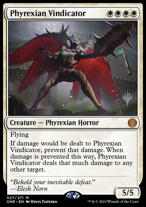 Phyrexian Vindicator, Phyrexia: All Will Be One Promos #27p, Magic: The Gathering card