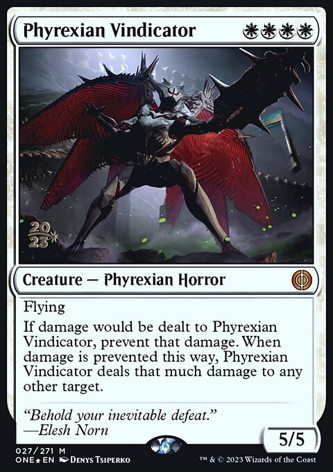 Phyrexian Vindicator, Phyrexia: All Will Be One Promos #27s, Magic: The Gathering card
