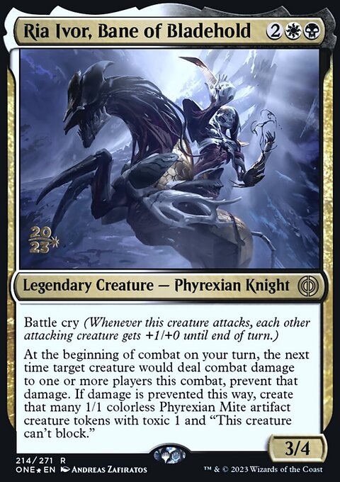 Ria Ivor, Bane of Bladehold, Phyrexia: All Will Be One Promos #214s, Magic: The Gathering card