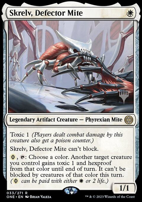 Skrelv, Defector Mite, Phyrexia: All Will Be One Promos #33p, Magic: The Gathering card