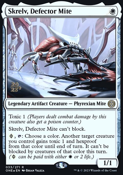 Skrelv, Defector Mite, Phyrexia: All Will Be One Promos #33s, Magic: The Gathering card