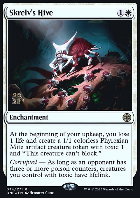 Skrelv's Hive, Phyrexia: All Will Be One Promos #34s, Magic: The Gathering card