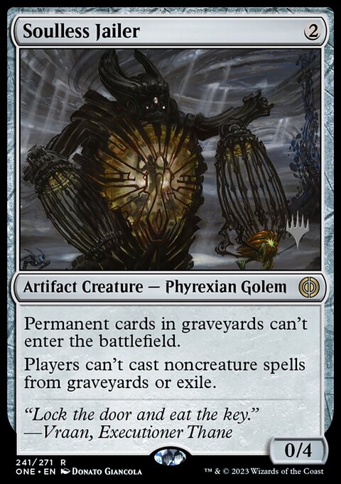 Soulless Jailer, Phyrexia: All Will Be One Promos #241p, Magic: The Gathering card