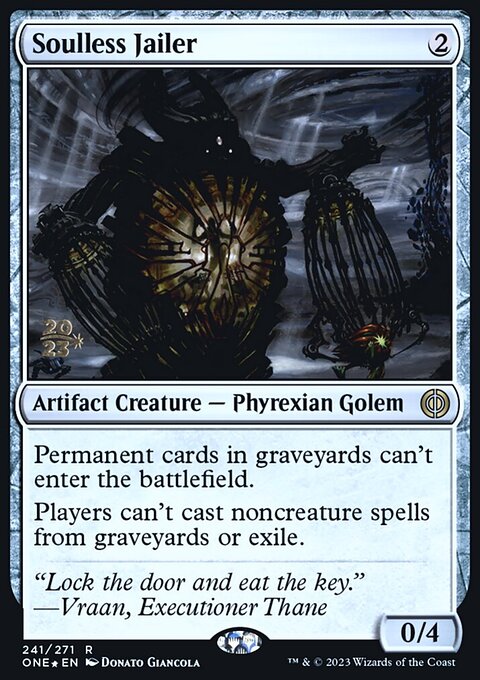 Soulless Jailer, Phyrexia: All Will Be One Promos #241s, Magic: The Gathering card