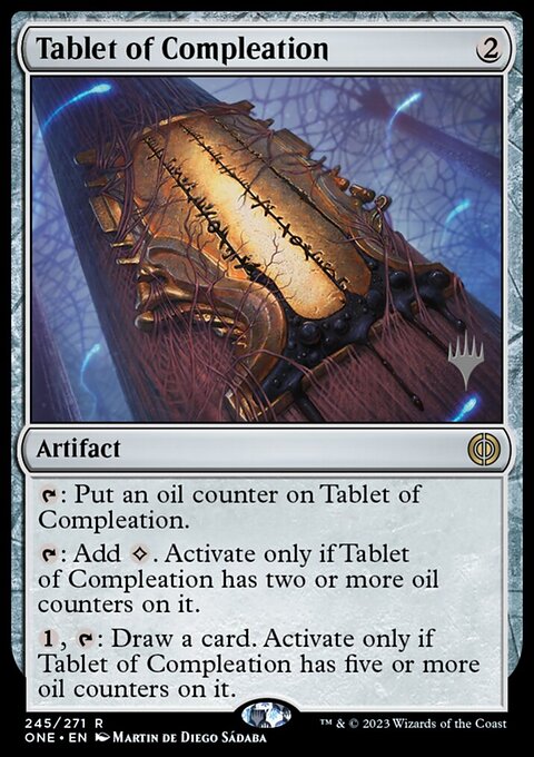Tablet of Compleation, Phyrexia: All Will Be One Promos #245p, Magic: The Gathering card